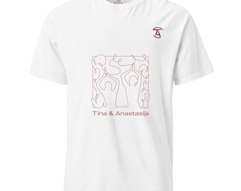 Unisex Tina&Anastasija beach volleyball ace line art T-shirt