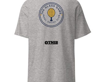 The Glass Game Padel T-Shirt | Padel Player Gift | Padel Social Club Tee | Padel Lover Shirt | Retro Padel Tee