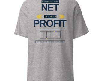 Net Profit Pickleball T-Shirt | Pickleball Player Gift | Funny Pickleball Tee | Pickleball Lover Shirt | Pickleball Apparel