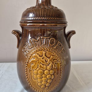 Vintage West German Rumtopf Jar | Scheurich Keramik 801-28, Mid Century Crock