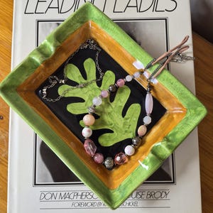 Vintage Vallauris Ceramic Vide-Poche Tray – Matisse Leaf Mid Century Ashtray