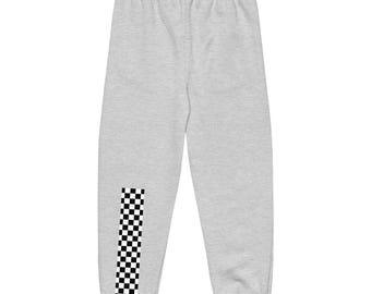 Checked Sweatpants - Grey