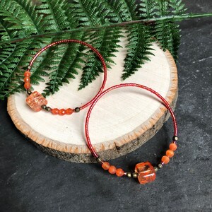 Beaded hoops for stretched lobes / Gauged hoop earrings / Earrings for stretched lobes