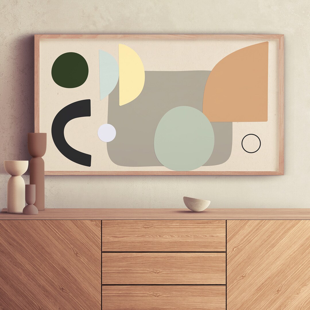 Samsung Frame TV Art, TV Art Abstract, Window Frame TV Art, Samsung