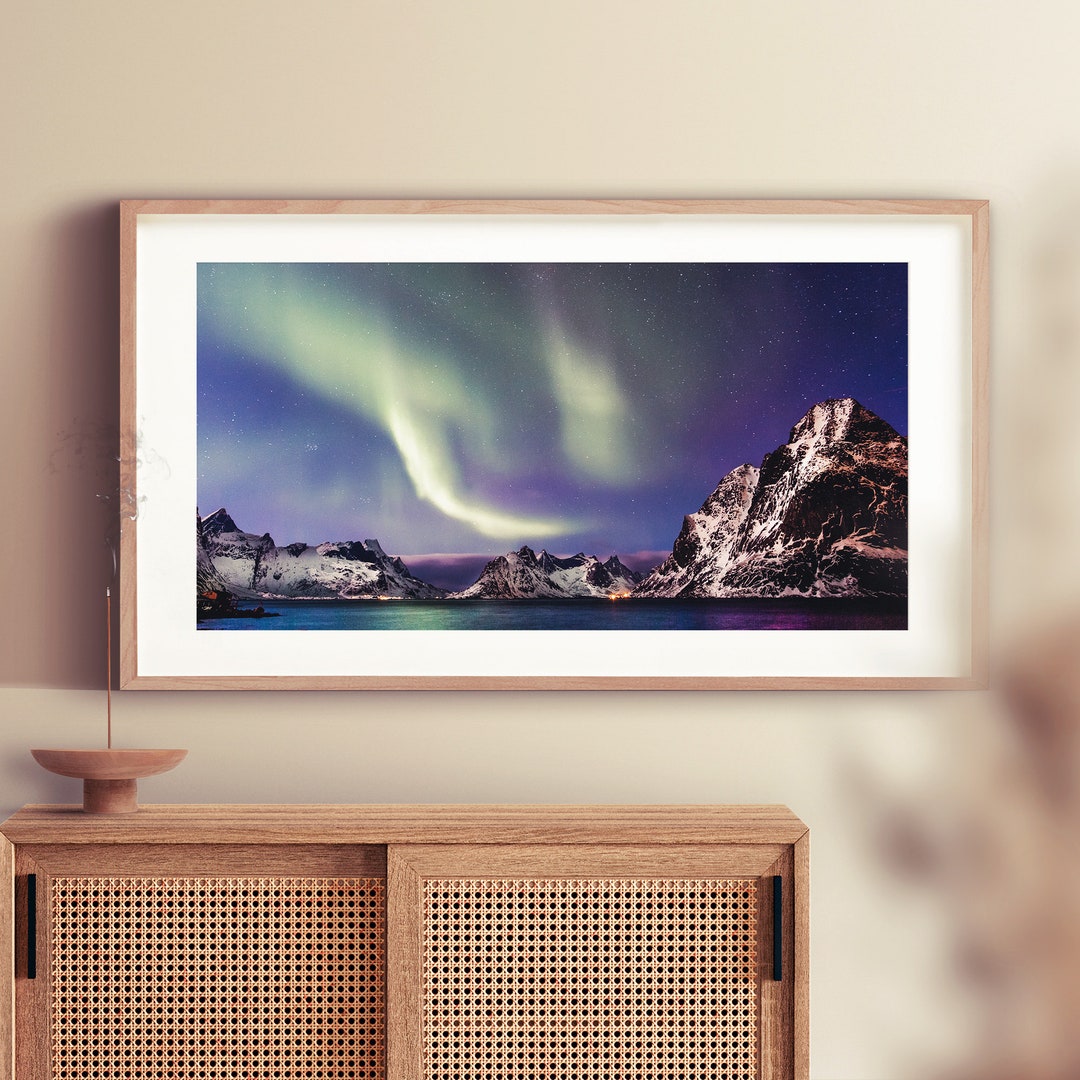 Samsung Frame TV Art Winter Forest Digital Art Snowy Winter Wonderland
