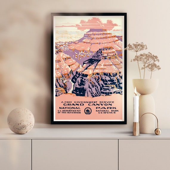 Grand Canyon National Park Historic Art Antique WPA Poster - Etsy