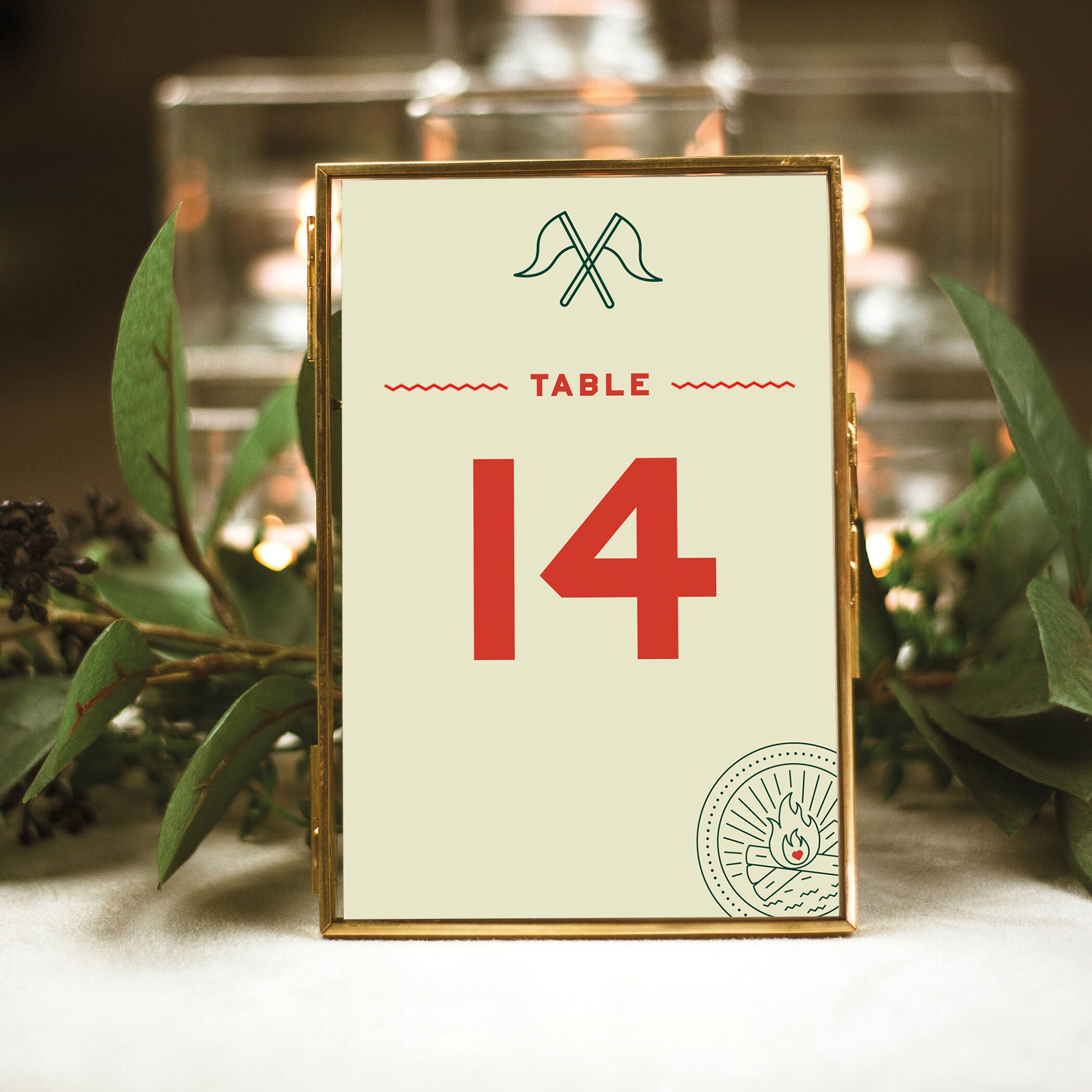 Wes Anderson Wedding Table Numbers Printable Summer Camp Table Numbers ...
