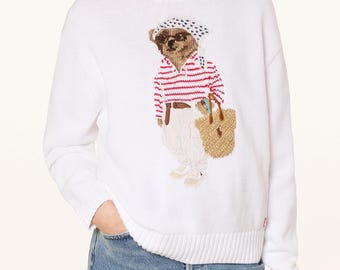 Ralph Lauren Polo Bear Knit Sweater | Vintage RL Jumper, Old Money Style