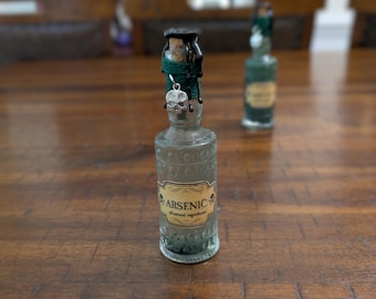 ARSENIC Poison | Decorative Potion Bottle | Wizard, Witch, Alchemist Prop | Fantasy Bookshelf Decor | Halloween Decoration