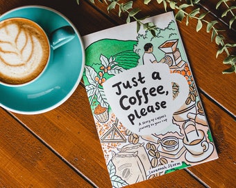 Just A Coffee Zine | Comic, Graphic Novel | Risograph Printed Illustrated Book