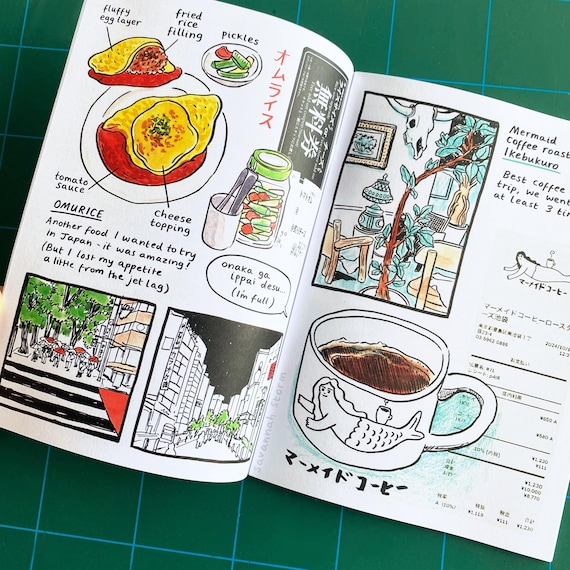 Japan Sketchbook Zine, Travel Journal - Etsy