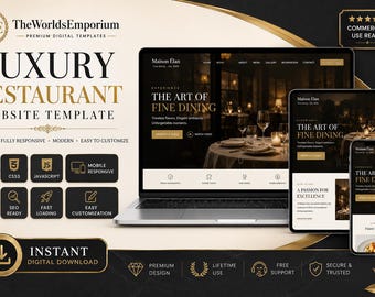 Restaurant Website Template,Complete Setup & Customization Guide