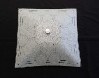 CEILING LIGHT FIXTURE - Vintage Mid-Century Modern/Art Deco Circles
