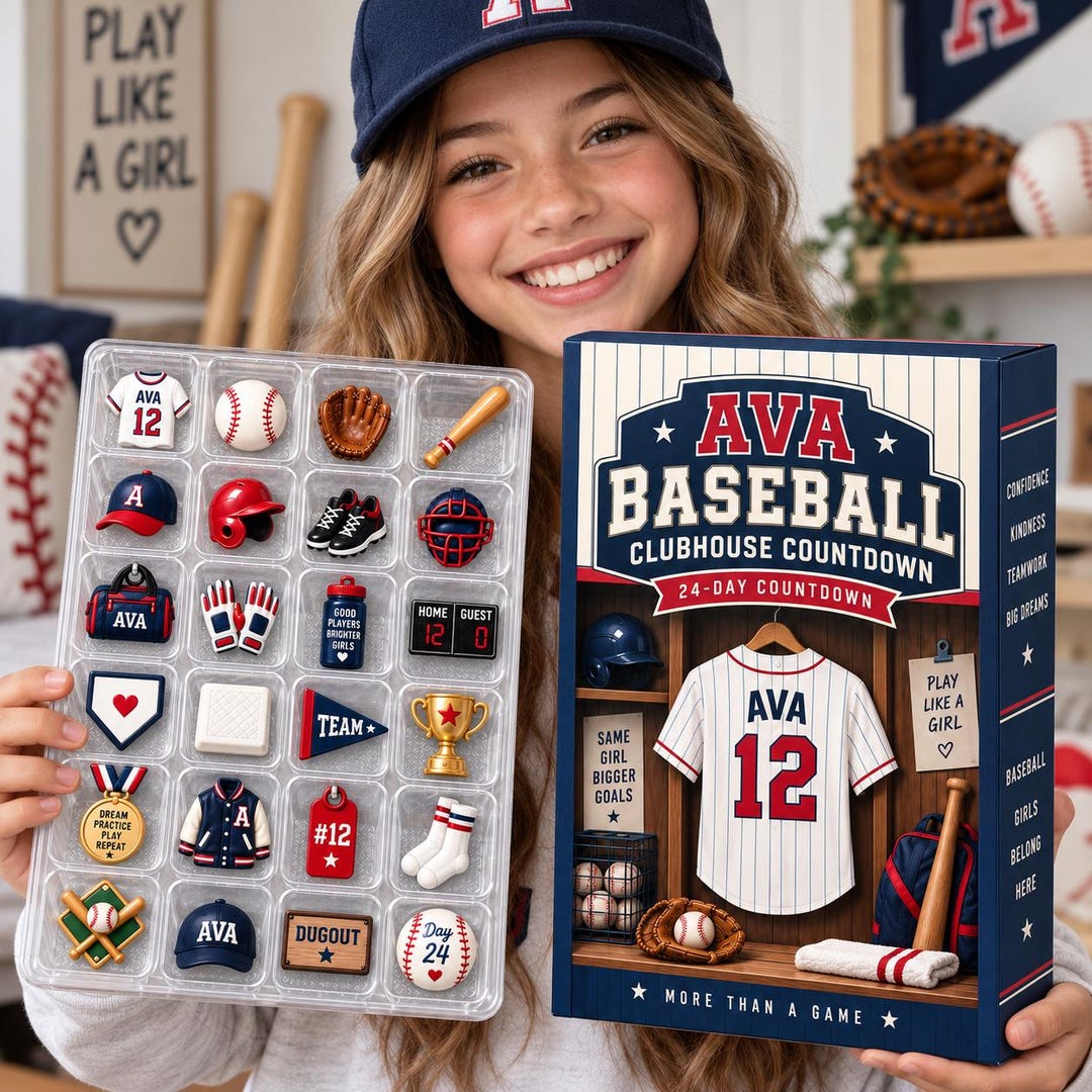 Personalized Baseball Advent Calendar, Clubhouse 24-day Countdown ...