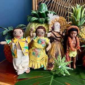 Vintage Cloth Hawaiian Hula Dolls - Etsy Vintage Cloth Hawaiian Hula Dolls - Etsy