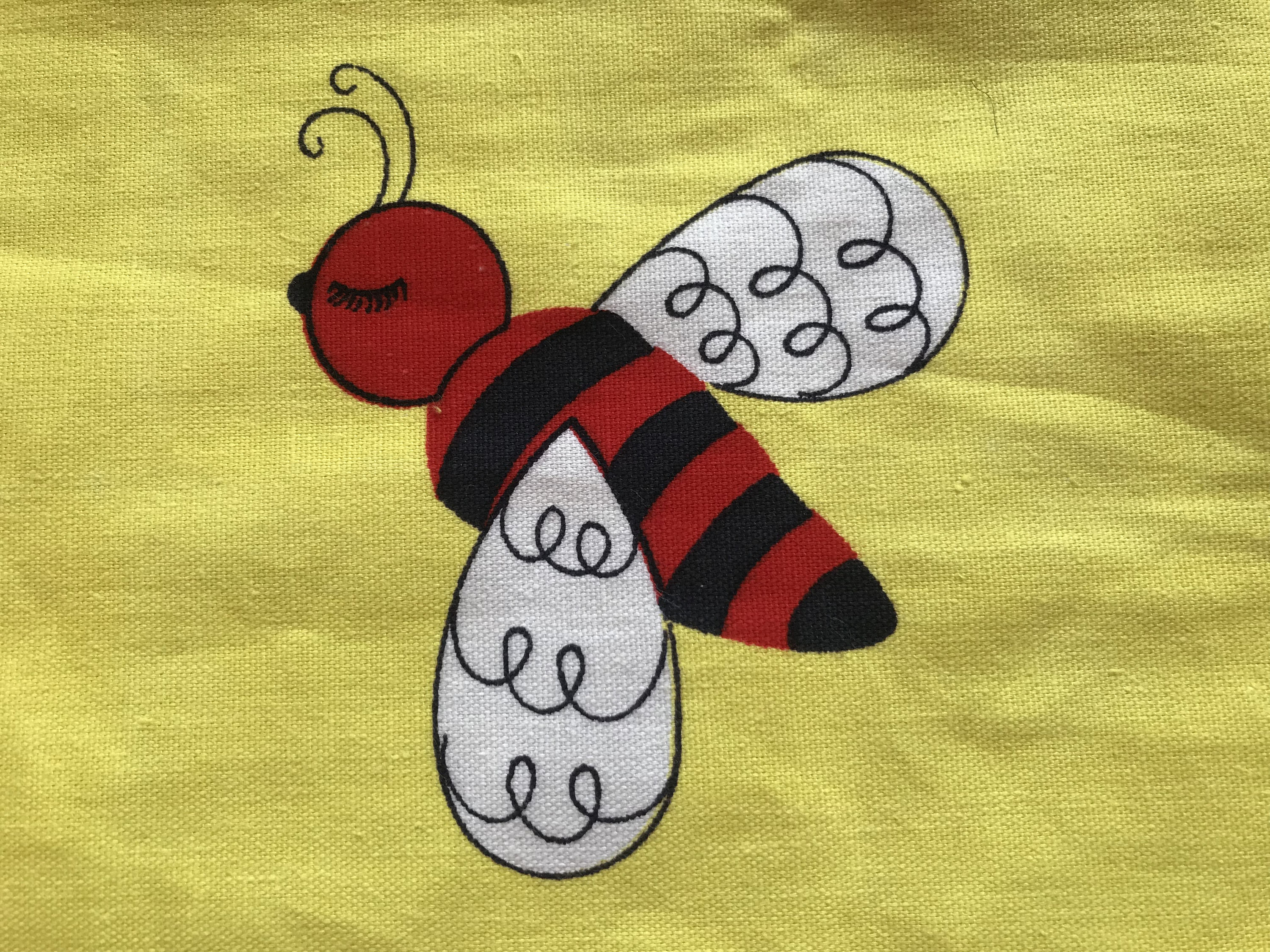 Sewing Bee A Most Adorable Fabric Piece by Ameritex Screen Etsy