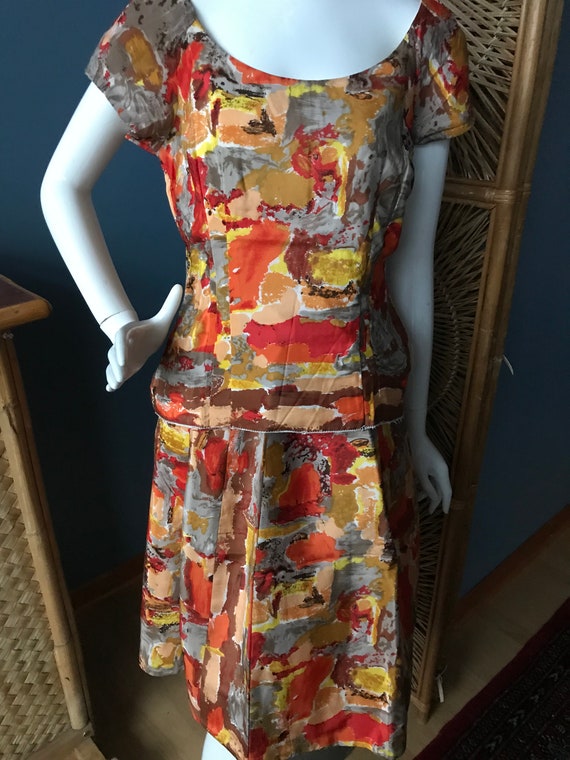Two piece mid century modern dress! Wonderful Mid cen… - Gem
