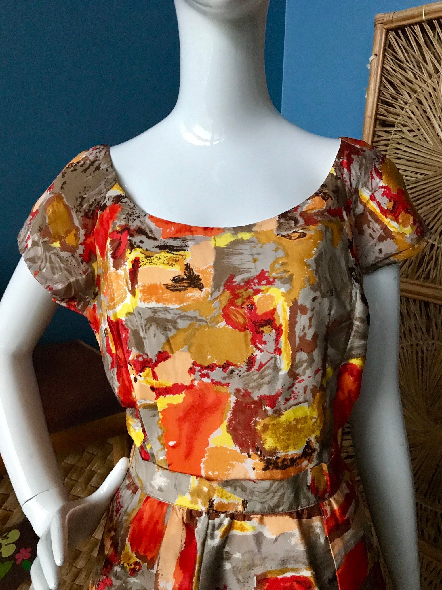 Mid Century Modern Dress MID CENTURY MODERN Cottagecore Dress By  Sondeflor, Vintage