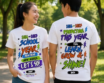 2026-2027 School Year PNG, Retro Bold Teacher Student Design (Digital Download)