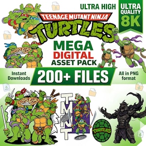 Ninja Turtles SVG Bundle, Ninja Turtles SVG PNG Clipart Bundle, Ninja Turtles Layered svg Bundle