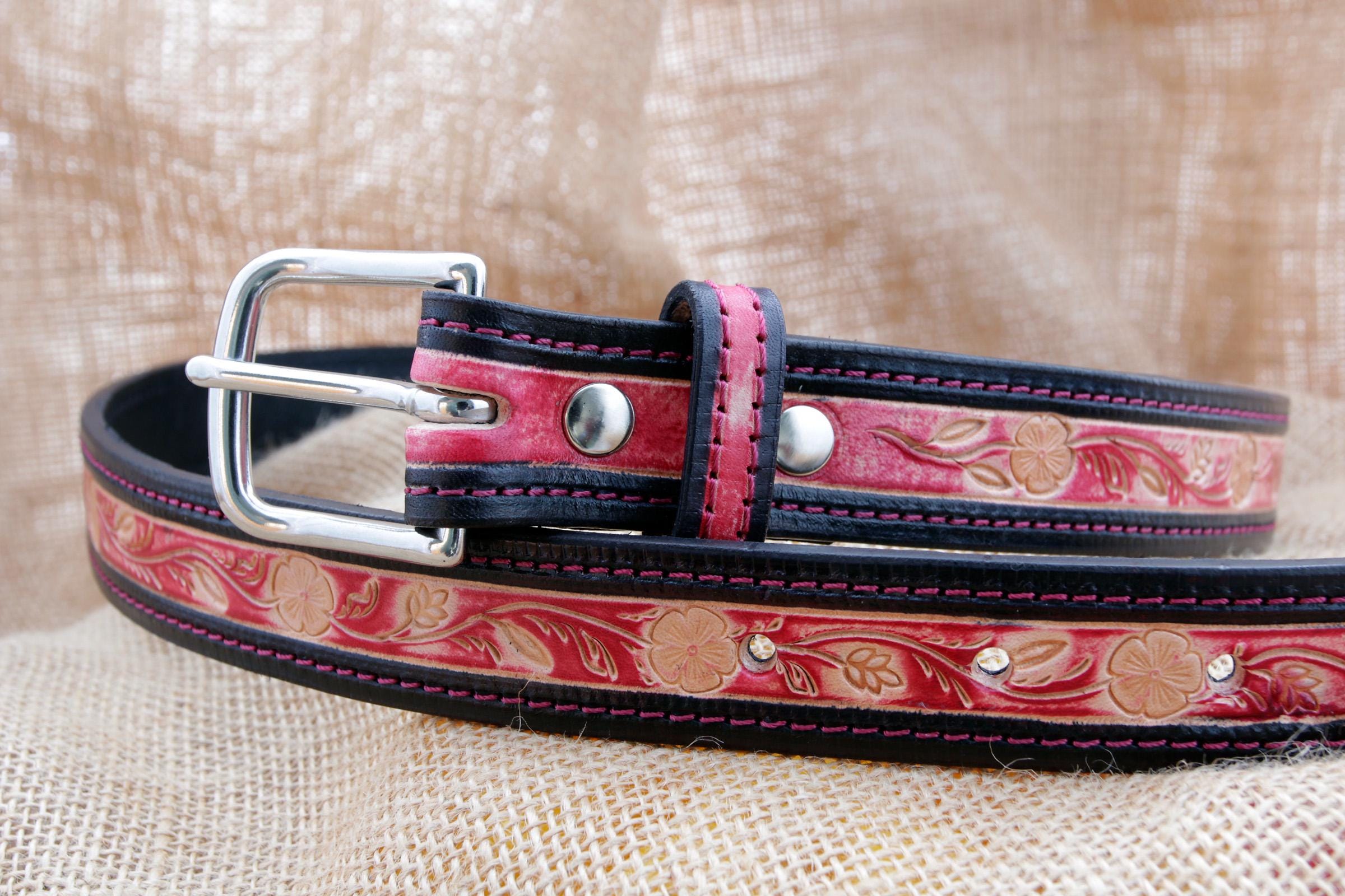 Custom Black & White Python Belt \