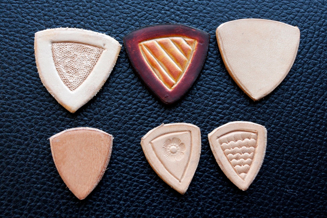 Plectrams Handmade Leather Plectrums Picks for Guitar Ukulele and Banjo - Etsy