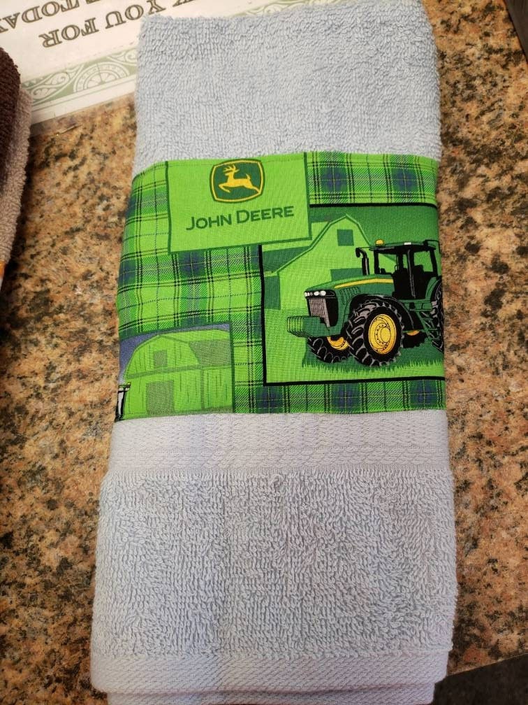 John Deere Dish Towels on 3 Different Towels. Absorbent Etsy