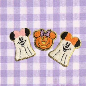 Minnie Mouse Ghost l Minnie Mouse Pumpkin l Halloween Disney Inspired Patches
