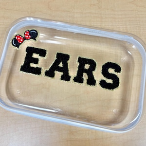 Disney Ears Travel Case, Clear Hard Shell Mickey Ear Storage Case, Ear Holder for Park Trips Magic Kingdom