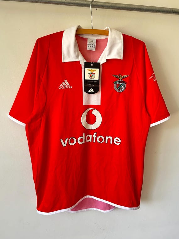 Vintage 2004 Benfica Portugal SLB Adidas Football Jersey Red Brand New With Tags