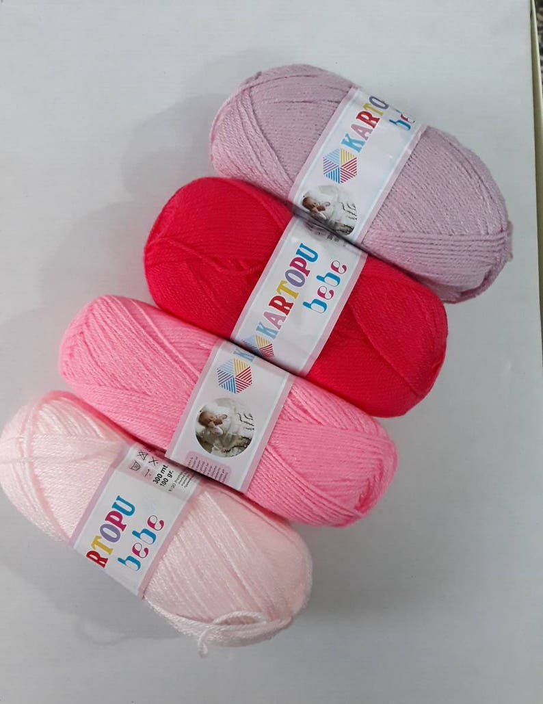 5 Skeins Kartopu Bebe Baby Yarn Bulk Baby Yarns on Sale Etsy