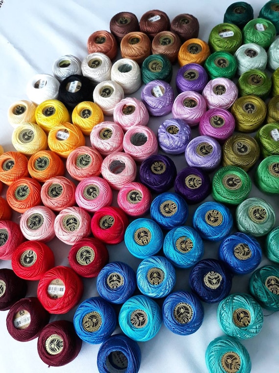 Cotton Perle Size 8, Oren Bayan Madame Tricote 10gr, Cross Stitch