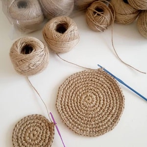 2mm Natural Jute Twine Rope Cord, Non-Polished Gift Wrap, Packaging, eco-friendly hemp yarn 100 g 55 yards