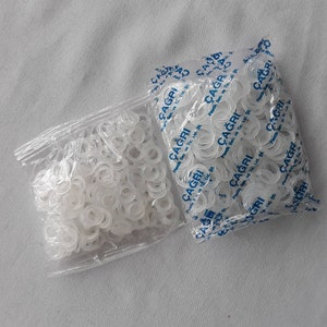 Kleiner Kunststoffkreis für gehäkelte Oya-Spitze 10 mm 15 mm, Spitzen-Oya-Zubehör, Häkelzubehör, Kunststoff-Herz-Spitzenzubehör