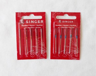 Singer Sewing Machine Needles 2020, Sewing Needles, 80/11, 90/14