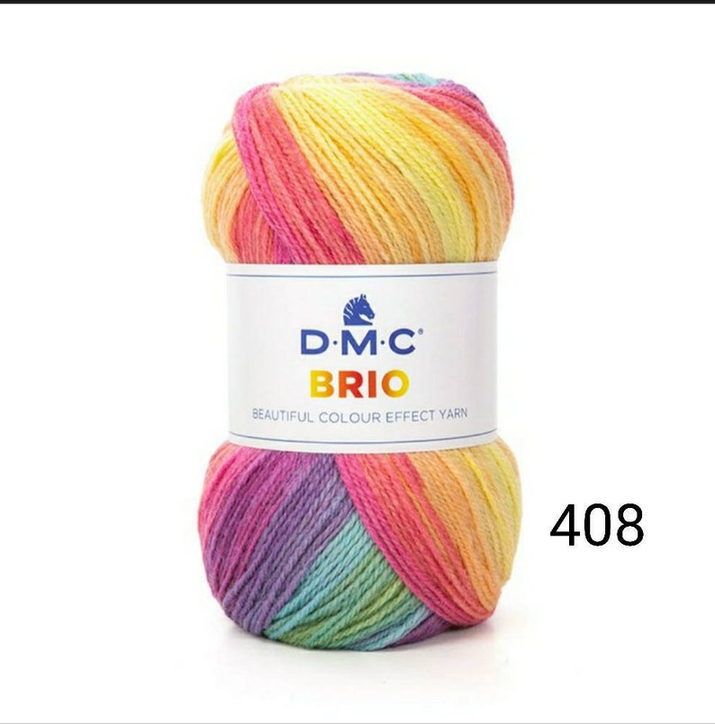 Hayfield Spirit sundown 408 415 DK Yarn, wool acrylic yarn 100g, multi colored Knitting Crochet Yarn, DMC Brio Lion Brand magic rainbow Yarn image 2