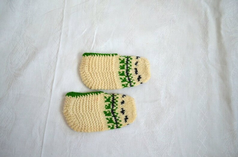 wool kids slippers, toddler child knit socks, children slippers, crochet kids booties, toddler children home shoes size 6 7 8 image 6