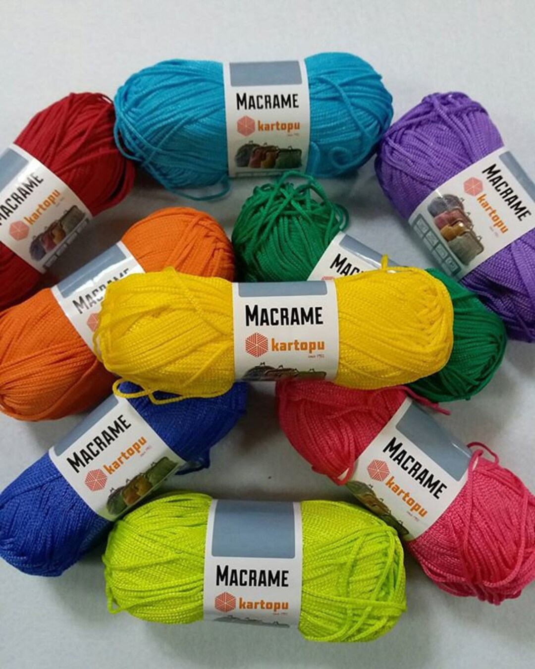 Macrame Yarn, Kartopu Macrame Yarn, Macrame Rope, Macrame Thread, 3mm