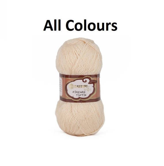 Mohair Angora Blend Yarn, Kartopu Firenze Tiftik, 100g, Fingering
