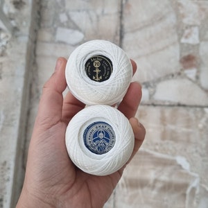 100% cotton Madame Tricote lace yarn, Egypt cotton Crochet lace thread, oren bayan Anchor mercerized cotton thread size 70