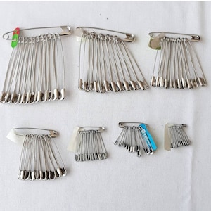 Safety pins, safety pin set 7 dozens, 84 pcs safety pin tailor DIY pins, sewing safety pins