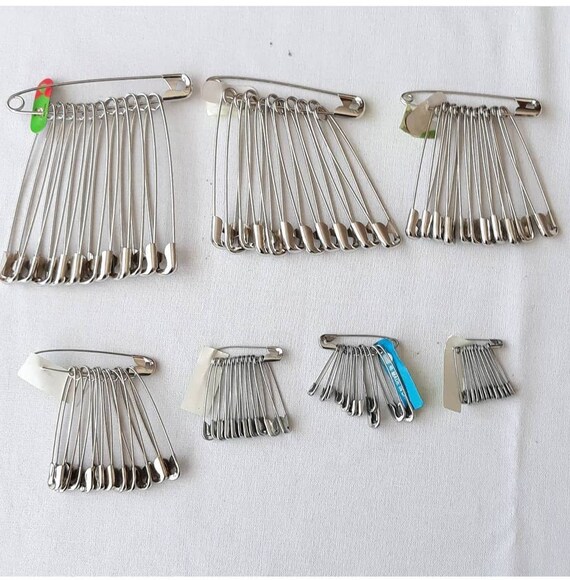 517F 10Pieces/set Iron Safety Pins Gold Silver 5-Holes Brooch Pins Sweater  Shawl Clips Kilt Needles for DIY Crafts Jewelry