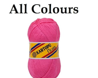 Kartopu Flora Acrylic Yarn, Soft Sock Knitting Yarn
