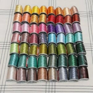 50 pcs polyester lace crochet thread, 20 Gr size 50, Oya lace crochet fiber for hook size 21 / 0.55 mm, bulk thread
