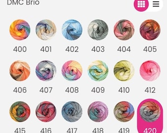 DMC Brio DK wool batik Yarn 402 405 407 408 409 415 416 418, batik multicolor wool acrylic yarn 100g, Crochet Double Knitting Yarn