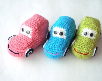 stuffed car toy, eco friendly Crochet Car Baby toy, kids toddler gift stuffed cars toys, amigurumi car, gifts for boys kids ecofriendly toys