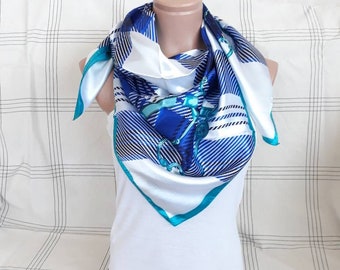 Susiyo Pañuelos Cuadrados Grandes De Seda Con Diseño De Loro De Hoja Tropical, Pañuelo Para El Pelo, Pañuelo, Pañuelos, Bufandas Para La Cabeza, Bufandas Para Mujer, 35 X 35 Pulgadas, Varios