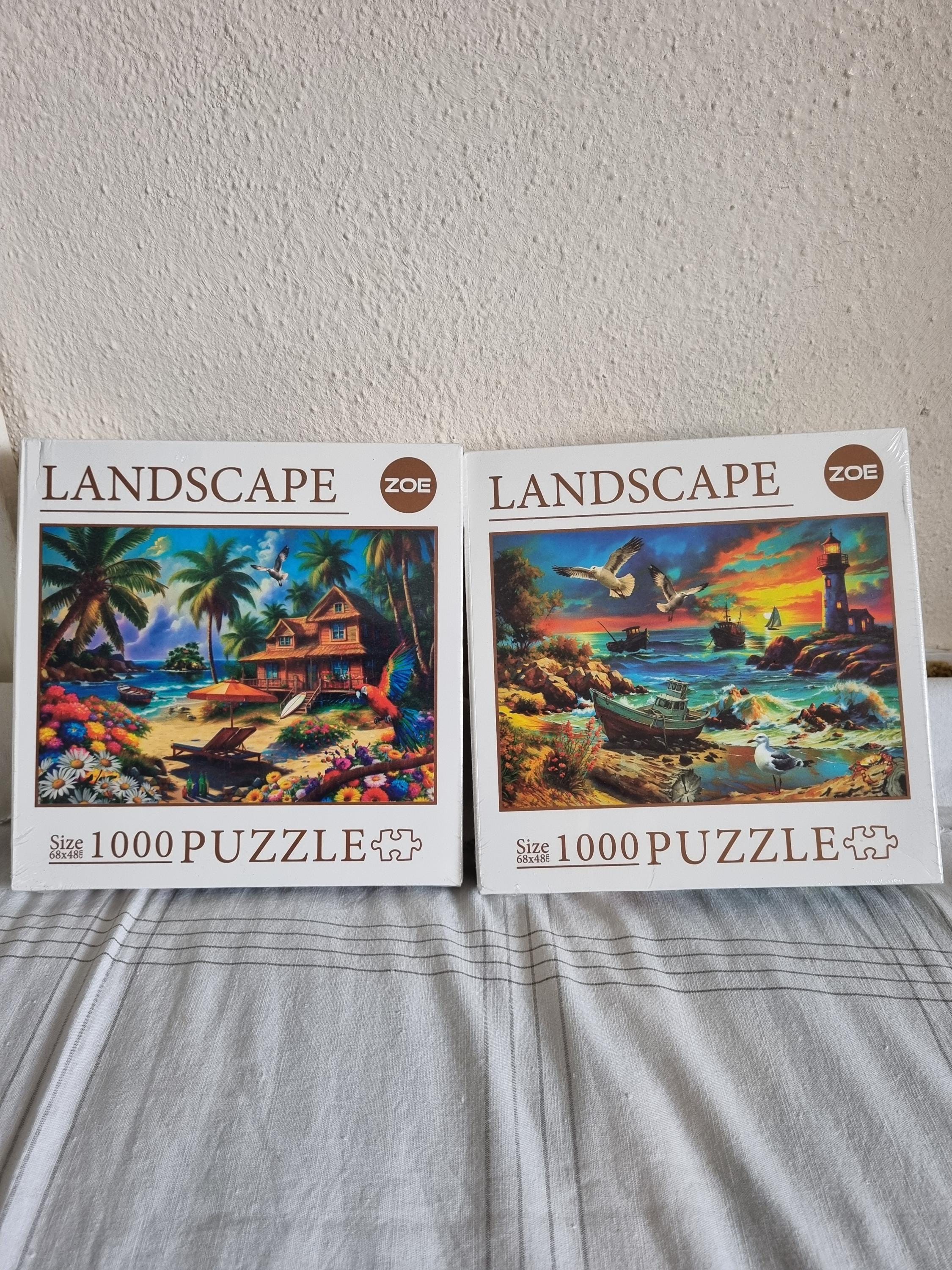 1000 Piece Lighthouse Seaside Jigsaw Puzzle, Family Activity