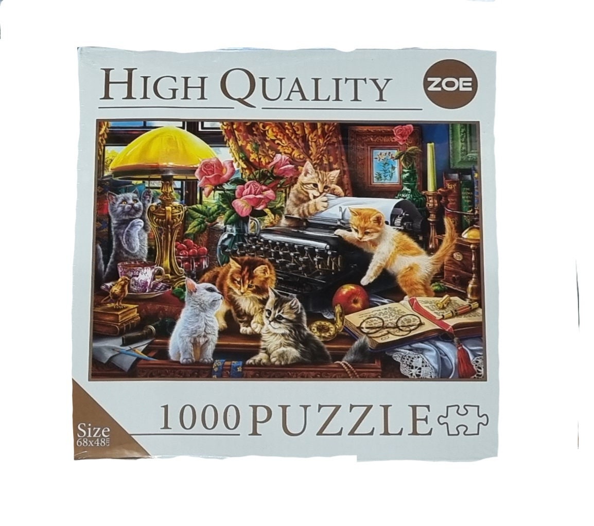 仔猫の初恋 1000ピース 51.5x72.8cm ジグソーパズル Amazon.co.jp: ジグソーパズル 1000ピース ブラック猫 木製 環境