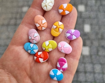 5 pcs cap baby Buttons, baby knitting plastic buttons, 9 mm small kids baby button for knitting, blue pink yellow green fushia baby buttons